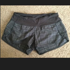 Lululemon speed shorts